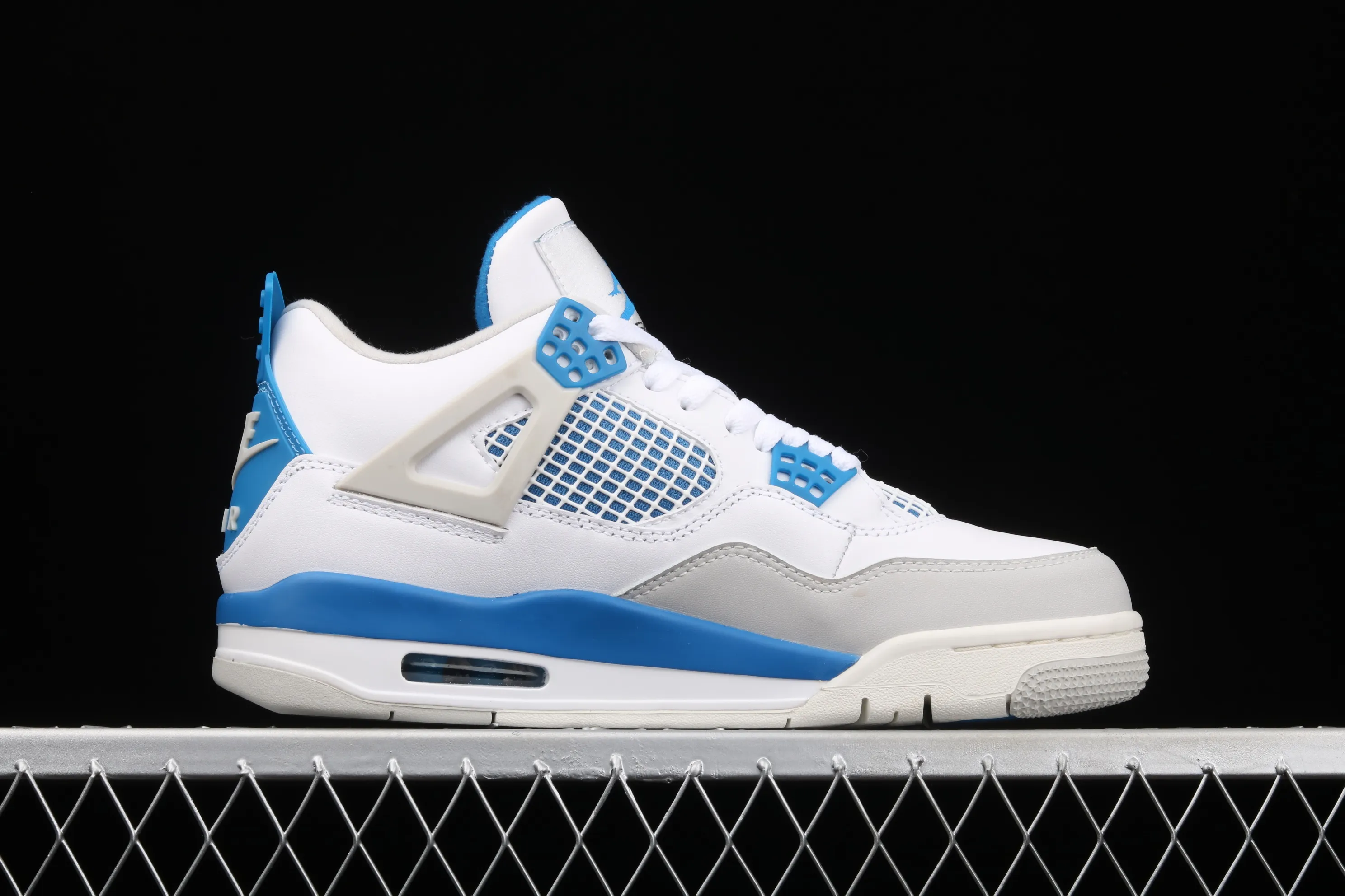 All categories Air Jordan Jordan series basketball shoes Air Jordan 4 pure original Air Jordan 4 Retro "Military Blue" AJ4 Joe 4 white blue 308497-105